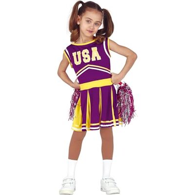 FIESTAS GUIRCA , S.L. Déguisement de pom-pom girl lilas pour fille FIESTAS GUIRCA , S.L. Déguisement de pom-pom girl lilas pour fille