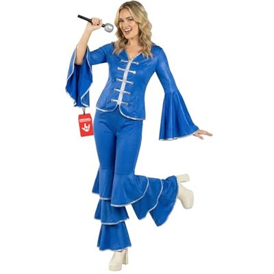 Fun Shack Déguisement Femme Disco Années 70-80, Tenue Soirée Rétro, Costume Vintage XXL Fun Shack Déguisement Femme Disco Années 70-80, Tenue Soirée Rétro, Costume Vintage XXL