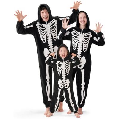 Spooktacular Creations Costume de squelette d'Halloween, costume de squelette familial assorti pour les fêtes d'Halloween et cosplay Spooktacular Creations Costume de squelette d'Halloween, costume de squelette familial assorti pour les fêtes d'Halloween et cosplay