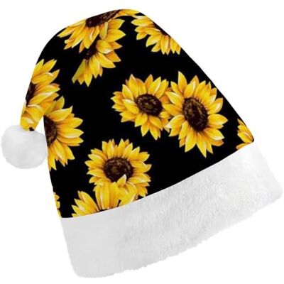 JZemdybill Chapeau de Noël pour adultes, tournesols de printemps rétro chapeau de fleurs pour diverses fêtes de vacances JZemdybill Chapeau de Noël pour adultes, tournesols de printemps rétro chapeau de fleurs pour diverses fêtes de vacances