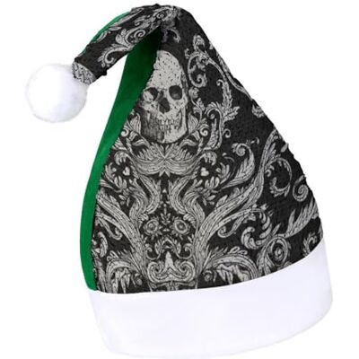 JZemdybill Chapeau de Noël à paillettes pour adultes, chapeau tête de mort noir pour diverses fêtes de fin d'année JZemdybill Chapeau de Noël à paillettes pour adultes, chapeau tête de mort noir pour diverses fêtes de fin d'année