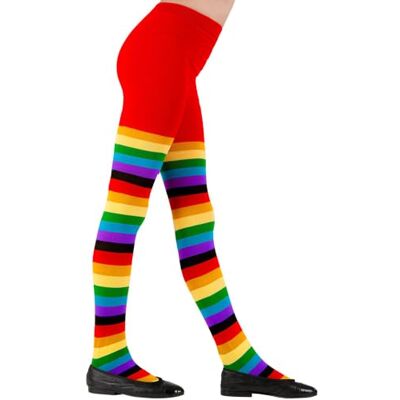 Collants colorés pour enfants Widmann - 75 DEN pour costumes de clown Collants colorés pour enfants Widmann - 75 DEN pour costumes de clown