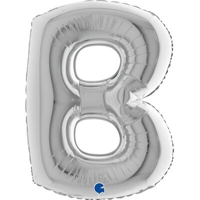 Grabo PartyMarty _219S-P Ballon Lettre B en argent Lettre géante XXL 100 cm Pour anniversaire, anniversaire de mariage et autres Décoration de fête Ballon gonflable Nom des mots (lettre B) Grabo PartyMarty _219S-P Ballon Lettre B en argent Lettre géante XXL 100 cm Pour anniversaire, anniversaire de mariage et autres Décoration de fête Ballon gonflable Nom des mots (lettre B)