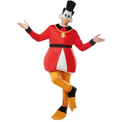 Yummy Bee Scrooge McDuck Costume pour homme adulte avec veste, pantalon, couvre-pieds de canard et masque – Tour de poitrine 96,5 à 116,8 cm Yummy Bee Scrooge McDuck Costume pour homme adulte avec veste, pantalon, couvre-pieds de canard et masque – Tour de poitrine 96,5 à 116,8 cm