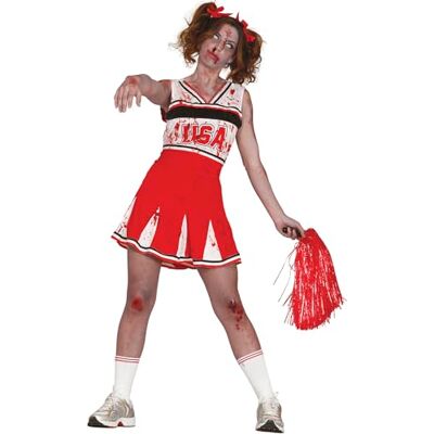 Fiestas Guirca - Déguisement de pom-pom girl zombie Taille XL 44-46 Fiestas Guirca - Déguisement de pom-pom girl zombie Taille XL 44-46