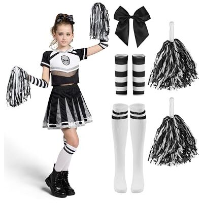 Spooktacular Creations Costume de pom-pom girl d'Halloween pour filles, costume de mauvais esprit pour enfants Spooktacular Creations Costume de pom-pom girl d'Halloween pour filles, costume de mauvais esprit pour enfants