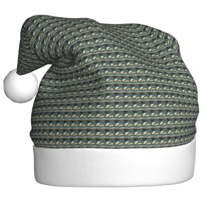 HUIopq Chapeau de Noël imprimé vague pêche au bar Accessoire de costume Cadeau Chapeau de Noël unisexe sur le thème des vacances HUIopq Chapeau de Noël imprimé vague pêche au bar Accessoire de costume Cadeau Chapeau de Noël unisexe sur le thème des vacances