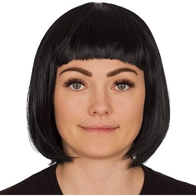 REDSTAR Perruque synthétique courte de 30,5 cm pour femme Cheveux raides en fibre synthétique pour femme Accessoire de déguisement des années 80 Accessoire de déguisement d'anime REDSTAR Perruque synthétique courte de 30,5 cm pour femme Cheveux raides en fibre synthétique pour femme Accessoire de déguisement des années 80 Accessoire de déguisement d'anime