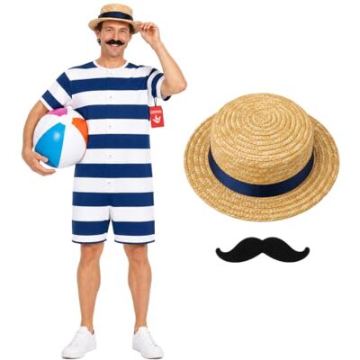 Fun Shack Costume Homme Années 60, Déguisement Film et Carnaval, Style Gigolo Vintage Fun Shack Costume Homme Années 60, Déguisement Film et Carnaval, Style Gigolo Vintage