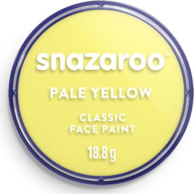Snazaroo Peinture Pour Visage et le Corps, Maquillage Pour Visage et Déguisement, Pour Enfants et Adults,Fard 18 ML, Couleur Jaune Pale Snazaroo Peinture Pour Visage et le Corps, Maquillage Pour Visage et Déguisement, Pour Enfants et Adults,Fard 18 ML, Couleur Jaune Pale