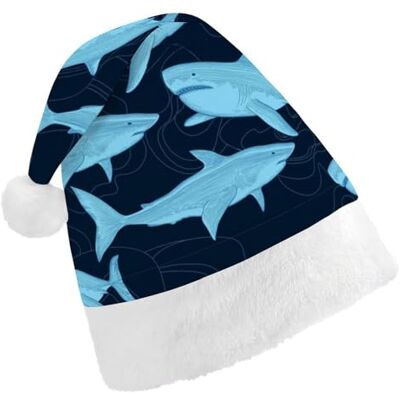 JZemdybill Chapeau de Noël pour adultes, motif requin pour diverses fêtes de fin d'année JZemdybill Chapeau de Noël pour adultes, motif requin pour diverses fêtes de fin d'année
