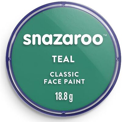 Snazaroo Peinture Pour Visage et le Corps, Maquillage Pour Visage et Déguisement, Pour Enfants et Adults,Fard 18 ML, Couleur Vert Canard Snazaroo Peinture Pour Visage et le Corps, Maquillage Pour Visage et Déguisement, Pour Enfants et Adults,Fard 18 ML, Couleur Vert Canard