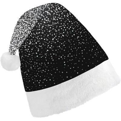 JZemdybill Chapeau de Noël pour adultes, chapeau à paillettes argentées brillantes pour diverses fêtes de fin d'année JZemdybill Chapeau de Noël pour adultes, chapeau à paillettes argentées brillantes pour diverses fêtes de fin d'année