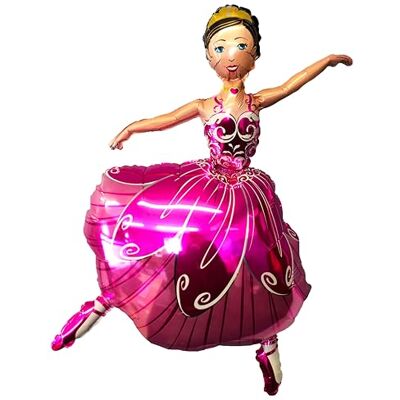 Toyland ® Ballon en aluminium en forme de princesse ballerine 97 cm – Ballons de fête pour enfants Toyland ® Ballon en aluminium en forme de princesse ballerine 97 cm – Ballons de fête pour enfants