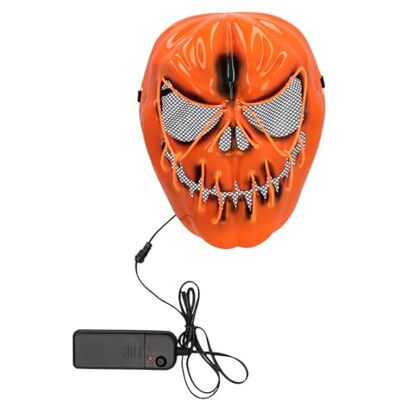 Boland 72396 Masque d'horreur LED avec lumière pour costumes, Halloween, carnaval ou fête à thème, citrouille, tueur Boland 72396 Masque d'horreur LED avec lumière pour costumes, Halloween, carnaval ou fête à thème, citrouille, tueur