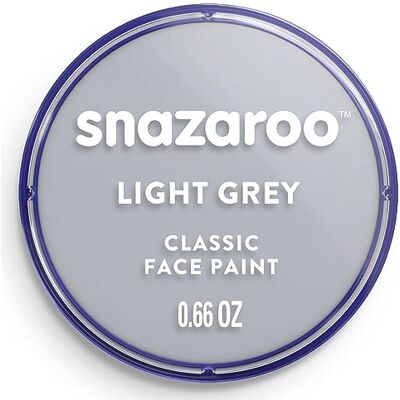 Snazaroo Peinture Pour Visage et le Corps, Maquillage Pour Visage et Déguisement, Pour Enfants et Adults,Fard 18 ML, Couleur Gris Clair Snazaroo Peinture Pour Visage et le Corps, Maquillage Pour Visage et Déguisement, Pour Enfants et Adults,Fard 18 ML, Couleur Gris Clair