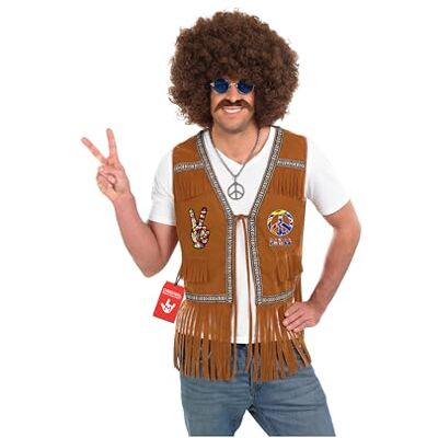 Fun Shack Pantalon Hippie Homme, Déguisement Années 70, Pantalon Patte d'Éléphant Vintage Homme Fun Shack Pantalon Hippie Homme, Déguisement Années 70, Pantalon Patte d'Éléphant Vintage Homme