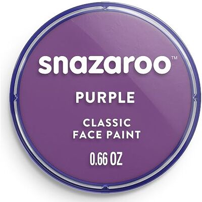 Snazaroo Peinture Pour Visage et le Corps, Maquillage Pour Visage et Déguisement, Pour Enfants et Adults,Fard 18 ML, Couleur Violet Snazaroo Peinture Pour Visage et le Corps, Maquillage Pour Visage et Déguisement, Pour Enfants et Adults,Fard 18 ML, Couleur Violet