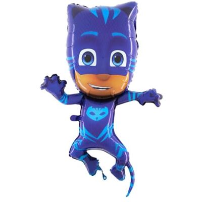 Grabo Ballon Foil Supershape 31" "-79 cm Super Pyjamas-PJ Mask Catboy Non emballé, Bleu, L174 Grabo Ballon Foil Supershape 31" "-79 cm Super Pyjamas-PJ Mask Catboy Non emballé, Bleu, L174
