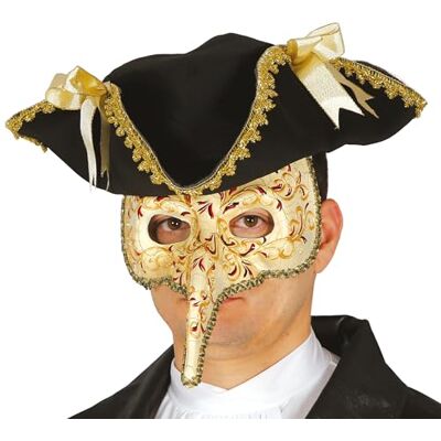 FIESTAS GUIRCA Guirca Masque vénitien avec nez long multicolore pour adulte Demi-masque pour carnaval fête FIESTAS GUIRCA Guirca Masque vénitien avec nez long multicolore pour adulte Demi-masque pour carnaval fête