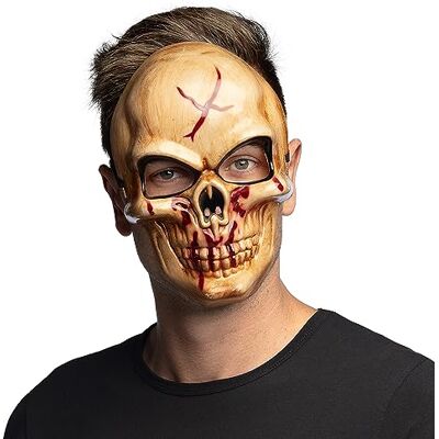 Boland Masque d'horreur adulte en latex, masque pour Halloween et carnaval, accessoire de costumes Mottoparty Boland Masque d'horreur adulte en latex, masque pour Halloween et carnaval, accessoire de costumes Mottoparty