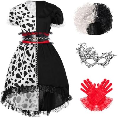 Spooktacular Creations Déguisement de dalmatien pour fille Taille L (10-12 ans) Spooktacular Creations Déguisement de dalmatien pour fille Taille L (10-12 ans)
