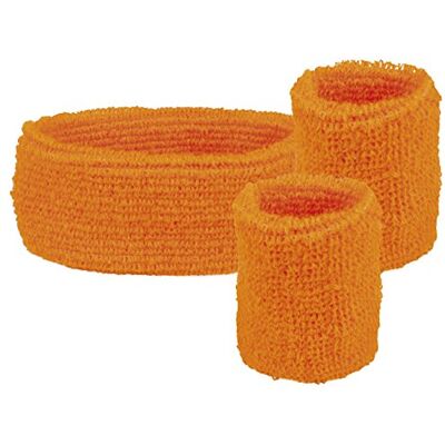 Boland Bandeaux, 1 bandeau et 2 bracelets, Taille unique, Sport, Accessoire, Années 80, Survêtement, Joueur de tennis, Costume, Fête foraine, Carnaval Boland Bandeaux, 1 bandeau et 2 bracelets, Taille unique, Sport, Accessoire, Années 80, Survêtement, Joueur de tennis, Costume, Fête foraine, Carnaval