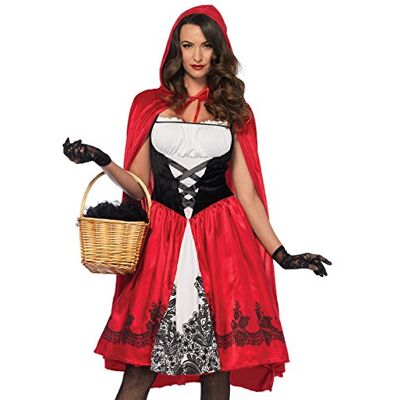 Leg Avenue - Classic Red Riding Hood Ensemble de Costume, 85614, Rouge, S (EUR 36-38) Leg Avenue - Classic Red Riding Hood Ensemble de Costume, 85614, Rouge, S (EUR 36-38)