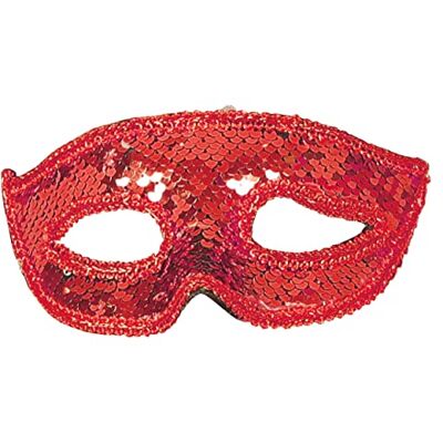 Générique MASQUE VENISE PAILLETTES ROUGE BRILLANT FEMME - masque Générique MASQUE VENISE PAILLETTES ROUGE BRILLANT FEMME - masque
