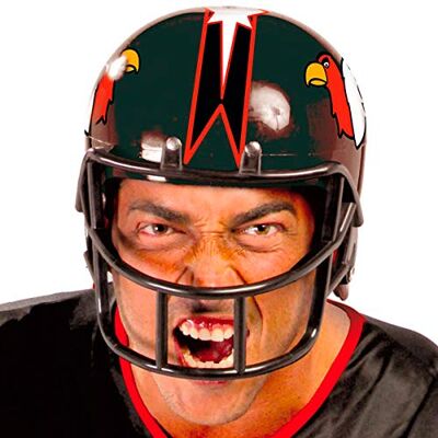 FIESTAS GUIRCA Casque de Football Américain (Taille Unique) Accessoire Sportif pour Costumes de Joueur de Football Américain Idéal pour Fêtes à Thème et Célébrations Sportives Adulte Unisexe FIESTAS GUIRCA Casque de Football Américain (Taille Unique) Accessoire Sportif pour Costumes de Joueur de Football Américain Idéal pour Fêtes à Thème et Célébrations Sportives Adulte Unisexe