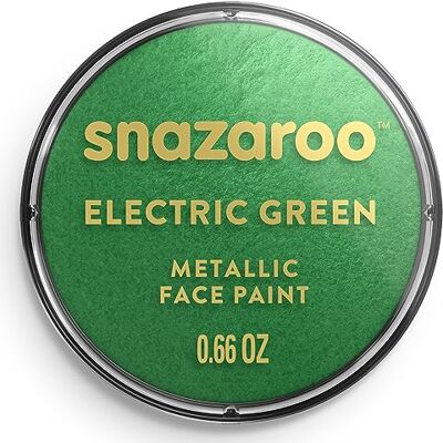 Snazaroo Peinture Pour Visage et les Corps, Maquillage Pour Visage et Déguisement, Pour Enfants et Adults,Fard 18 ML, Couleur Vert Electrique Snazaroo Peinture Pour Visage et les Corps, Maquillage Pour Visage et Déguisement, Pour Enfants et Adults,Fard 18 ML, Couleur Vert Electrique