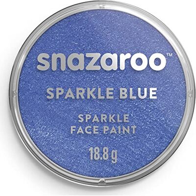 Snazaroo Peinture Pour Visage et les Corps, Maquillage Pour Visage et Déguisement, Pour Enfants et Adults,Fard 18 ML, Couleur Bleu Nacrí Snazaroo Peinture Pour Visage et les Corps, Maquillage Pour Visage et Déguisement, Pour Enfants et Adults,Fard 18 ML, Couleur Bleu Nacrí