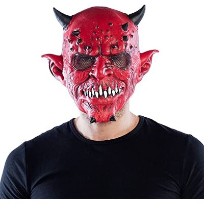 Boland Masque d'horreur pour adulte en latex, masque pour Halloween et carnaval, accessoire pour costumes de fête à thème Boland Masque d'horreur pour adulte en latex, masque pour Halloween et carnaval, accessoire pour costumes de fête à thème