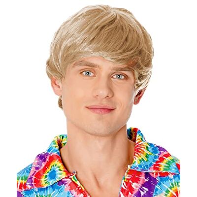Bristol Novelty BW940 Perruque pour homme Blond Années 60 Taille unique Bristol Novelty BW940 Perruque pour homme Blond Années 60 Taille unique