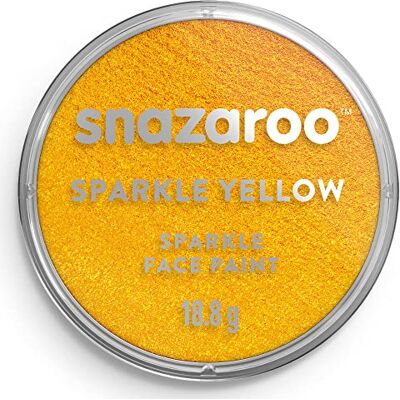 Snazaroo Peinture Pour Visage et les Corps, Maquillage Pour Visage et Déguisement, Pour Enfants et Adults,Fard 18 ML, Couleur Jaune Nacre Snazaroo Peinture Pour Visage et les Corps, Maquillage Pour Visage et Déguisement, Pour Enfants et Adults,Fard 18 ML, Couleur Jaune Nacre