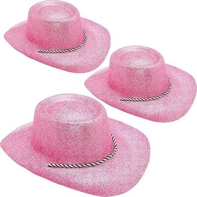 Toyland ® Lot de 3 chapeaux de cowboy à paillettes rose layette de 34 cm (13") Festivals, concerts, déguisements et accessoires pour enterrement de vie de jeune fille 10 couleurs disponibles Toyland ® Lot de 3 chapeaux de cowboy à paillettes rose layette de 34 cm (13") Festivals, concerts, déguisements et accessoires pour enterrement de vie de jeune fille 10 couleurs disponibles