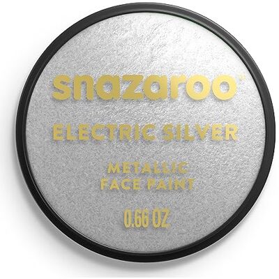 Snazaroo Peinture Pour Visage et les Corps, Maquillage Pour Visage et Déguisement, Pour Enfants et Adults,Fard 18 ML, Couleur Argent Snazaroo Peinture Pour Visage et les Corps, Maquillage Pour Visage et Déguisement, Pour Enfants et Adults,Fard 18 ML, Couleur Argent