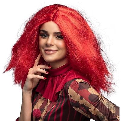 Perruque de clown rouge - Accessoire de costume de clown Perruque de clown rouge - Accessoire de costume de clown