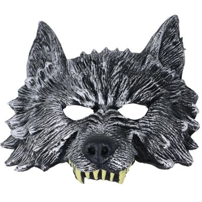 FIESTAS GUIRCA Masque Loup demi-visage en latex FIESTAS GUIRCA Masque Loup demi-visage en latex