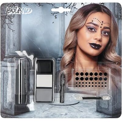 Boland Kit de maquillage pour enfants et adultes, kit de maquillage multi-pièces pour la fête d'Halloween, idéal pour les costumes d'horreur Boland Kit de maquillage pour enfants et adultes, kit de maquillage multi-pièces pour la fête d'Halloween, idéal pour les costumes d'horreur