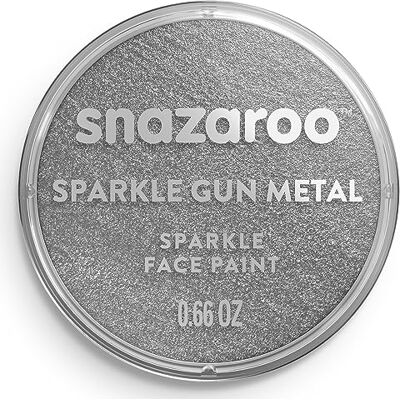 Snazaroo Peinture Pour Visage et les Corps, Maquillage Pour Visage et Déguisement, Pour Enfants et Adults,Fard 18 ML, Couleur Gris Metal Nacre Snazaroo Peinture Pour Visage et les Corps, Maquillage Pour Visage et Déguisement, Pour Enfants et Adults,Fard 18 ML, Couleur Gris Metal Nacre