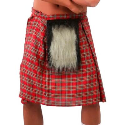 FIESTAS GUIRCA Kilt avec sporran plaid hommes-rock écossais Costume Carnival scot FIESTAS GUIRCA Kilt avec sporran plaid hommes-rock écossais Costume Carnival scot