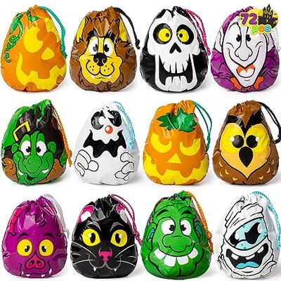 JOYIN lot de 72 halloween sacs pour goody drawstring friandises, faveurs et accessoires de fête halloween JOYIN lot de 72 halloween sacs pour goody drawstring friandises, faveurs et accessoires de fête halloween