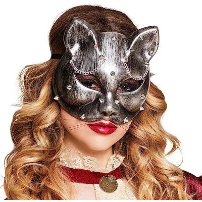 Boland 54512 Demi-masque pour les yeux Steampussy En plastique Style steampunk Costume Fête à thème Halloween Boland 54512 Demi-masque pour les yeux Steampussy En plastique Style steampunk Costume Fête à thème Halloween