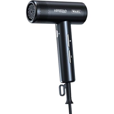 Wahl Vanquish Sèche-Cheveux Compact Moteur Digital Haute Vitesse, Design Léger, Technologie Ionique, 3 Vitesse Noir Wahl Vanquish Sèche-Cheveux Compact Moteur Digital Haute Vitesse, Design Léger, Technologie Ionique, 3 Vitesse Noir