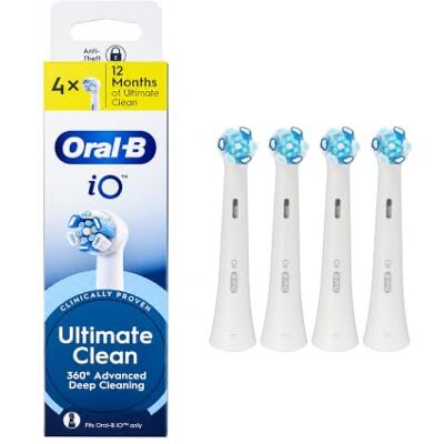 Oral-B iO Ultimate Clean Lot de 4 têtes de brosse à dents Oral-B iO Ultimate Clean Lot de 4 têtes de brosse à dents