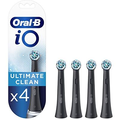Oral-B iO Ultimate Clean Brossette Pour Brosse À Dents Électrique Noire, Lot De 4, Convient À Une Boîte Aux Lettres Oral-B iO Ultimate Clean Brossette Pour Brosse À Dents Électrique Noire, Lot De 4, Convient À Une Boîte Aux Lettres