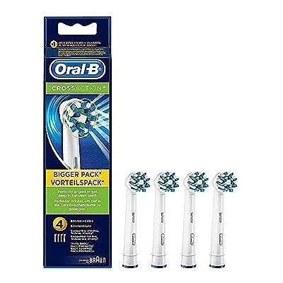 Oral-B CrossAction Lot de 4 recharges pour brosse à dents électrique rechargeable Oral-B CrossAction Lot de 4 recharges pour brosse à dents électrique rechargeable