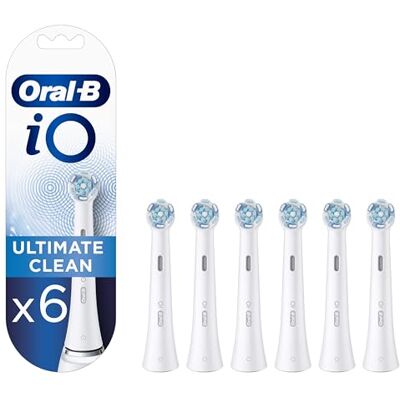 Oral-B iO Ultimate Clean Brossette Pour Brosse À Dents Électrique, Lot De 6, Convient À Une Boîte Aux Lettres Oral-B iO Ultimate Clean Brossette Pour Brosse À Dents Électrique, Lot De 6, Convient À Une Boîte Aux Lettres