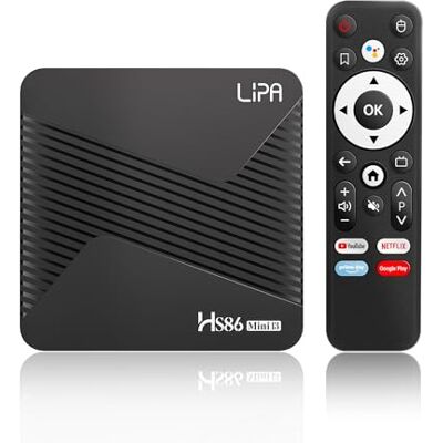 Lipa HS86 Mini 13 Android TV Box 2-16 Go Android 14 Lecteur multimédia pour TV Streamer multimédia TV Box Android Voice Remote 4K Applications via Playstore et Internet Wifi et Ethernet Lipa HS86 Mini 13 Android TV Box 2-16 Go Android 14 Lecteur multimédia pour TV Streamer multimédia TV Box Android Voice Remote 4K Applications via Playstore et Internet Wifi et Ethernet